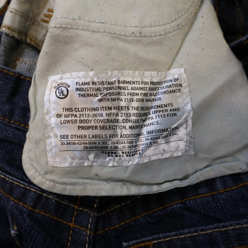 Ariat Mens 32x34 M3 Loose Fit FR Work Jeans Dark Indigo Flame Resistant CAT 2